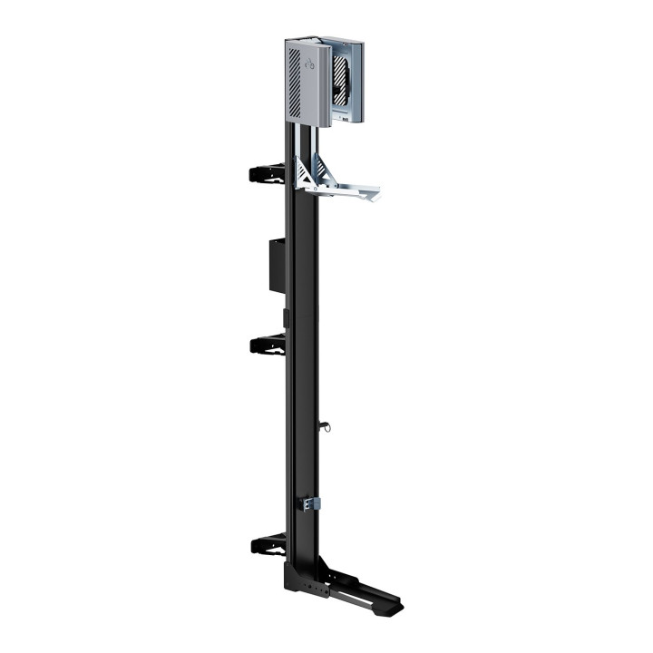 Support Vélo Vertical EasyLift Pivotant avec Assistance au Levage et Support de Chargeur E-Bike