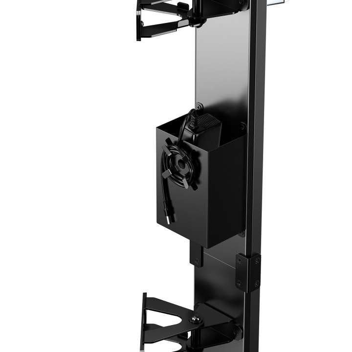 Soporte de bicicleta vertical EasyLift giratorio con asistencia de elevación y soporte de cargador de bicicleta eléctrica