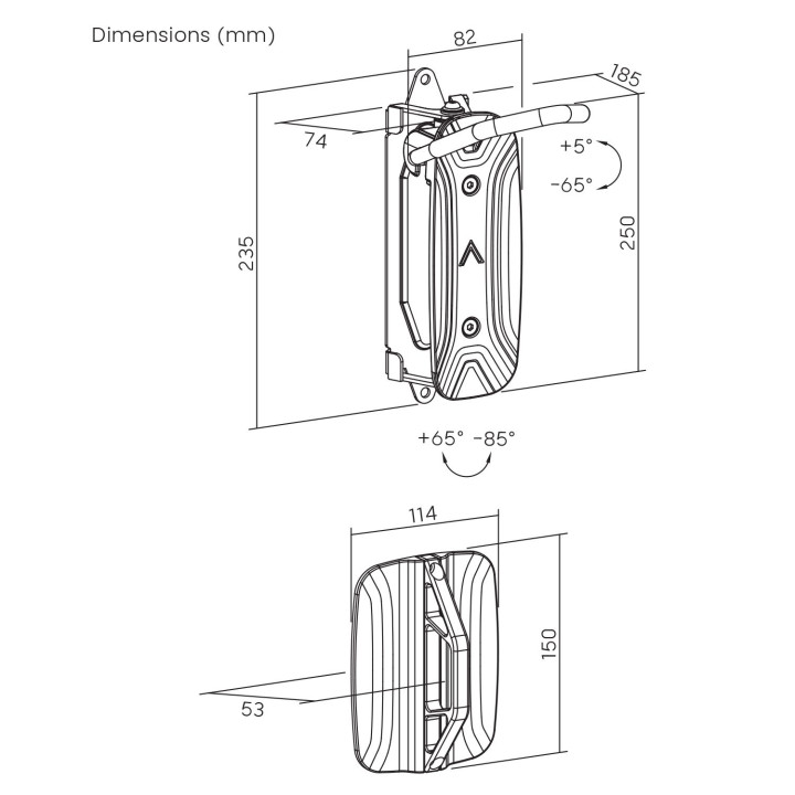 Swivel Wall Vertical Bike Stand