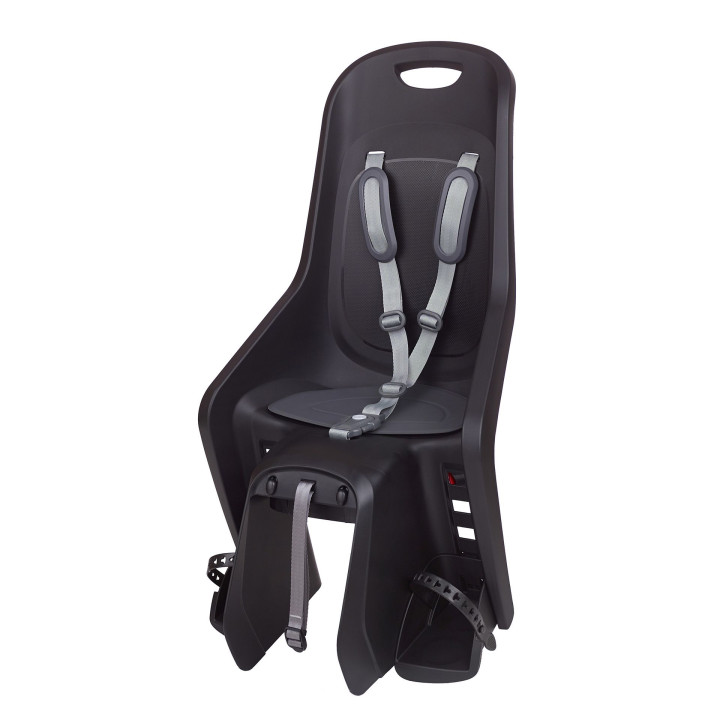 Siège Enfant Vélo Arrière Porte-Bagages Bubbly Noir / Gris Foncé